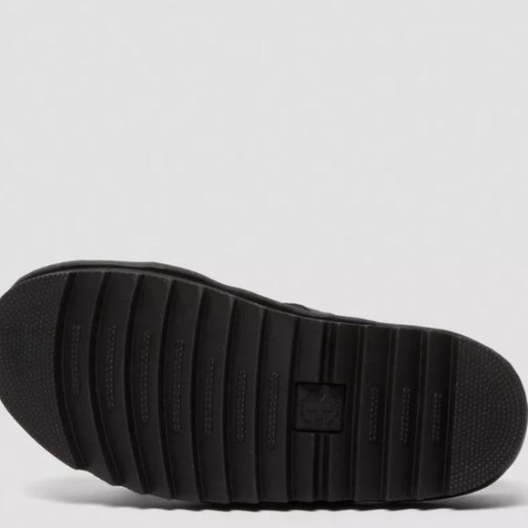 New Dr. Martens Blaire Sandals Black Leather Platform Slides size 6 - Picture 8 of 11